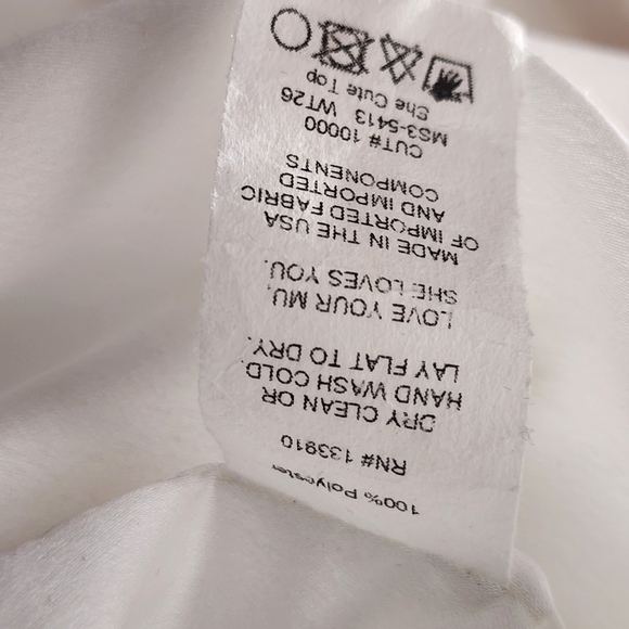 Show Me Your MuMu She Cute White Faux Feather Fuzzy Top, size XL - Picture 3 of 6